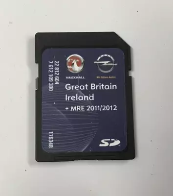 Vauxhall  Map Uk 2011 / 2012 Sat Nav Sd Card Navi 600 Insignia Astra 7612109300 • £28