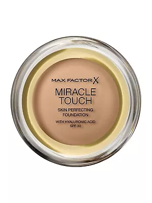 Max Factor Max Factor Miracle Touch Foundation Skin Perfecting  Sand Beige 11.5g • $21.21