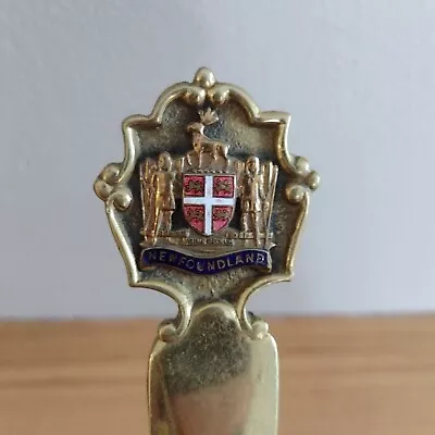 Vintage Souvenir Newfoundland Peerage England Brass Letter Opener • $12.95