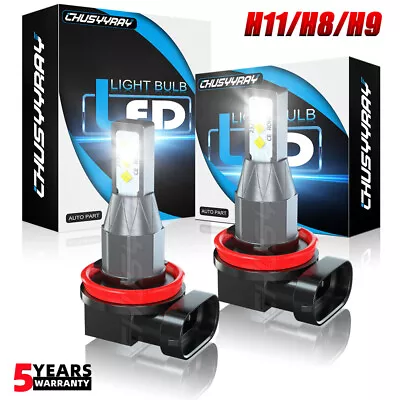 For Hyundai Veloster 2013-2017 2X LED Fog Light Bulbs 6000k H8 H9 H11 COB Chips • $9.58