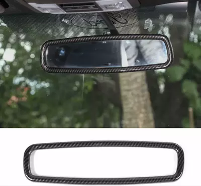 For Ford F150/Mustang Carbon Fiber Car Interior Rearview Mirror Trim Frame  • $29.49