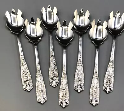 Milburn Rose By Westmoreland Sterling Silver Set Of 7 Ice Cream Forks 5.75  • $315