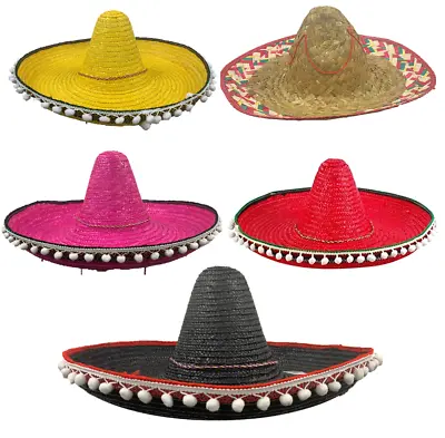 Mexican Hat Sombrero Fancy Dress Costume Southwest Accessory Cowboy Indian Adult • £7.99