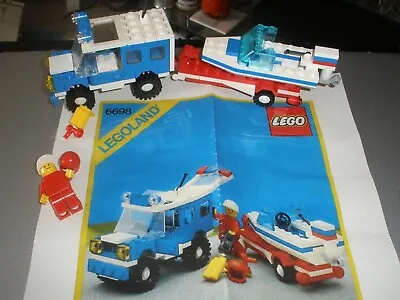 £7.50 • Buy Vintage Lego 6698. Rv With Speedboat.  Vintage 1986
