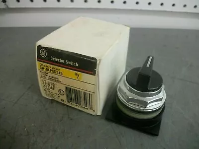 Ge 3-position Maintained Black Selector Switch Cr104psg34b Nib • $29.99