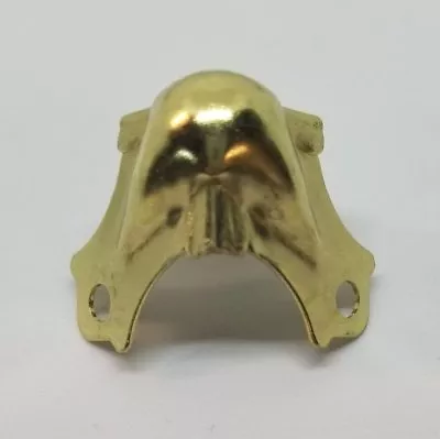$1 • Buy Brass Plated Trunk Corner Steamer Chest Cap Cover Box Antique Vintage Retro Old