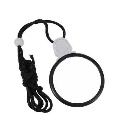 Necklace Magnifier Hanging Loupe Monocle Lens Coin Magnifying Chain For Jewelry • $7.78