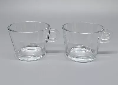 Nespresso Coffee Glass Cups Set Of 2 Expresso Shot Mugs   • £12.99