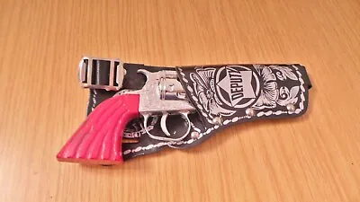 BH860: Lone Star Deputy Dan Cowboy Western Revolver & Deputy Holster  Childs Toy • £25