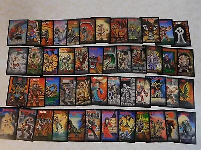 48 Vintage 1991 Full Set Of Monster In My Pocket Trading Cards In Case • $95.91