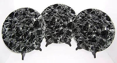 Villeroy & Boch Marble Black 3 Dinner Plates (11.25”) Porcelain Luxembourg NICE • $33