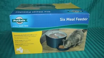PetSafe 6 Meal Automatic Pet Feeder Digital Clock LCD Screen Display S-M Cat Dog • $79.95