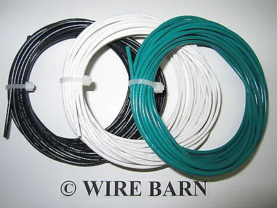 Black White Green 12 Gauge Mtw - Machine Tool Wire - 25 Feet X 3 Colors = 75ft • $33.99