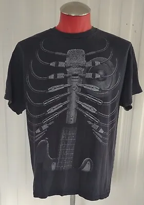 $4.99 • Buy Musical Ribs Amped Up T Shirt Music Tee Rib Cage Size Men's Large 28  21 