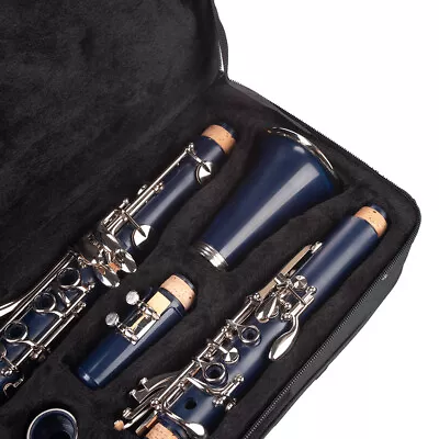 Dark Blue Bb Clarinet 17 Keys Set ABS Clarinet Nickel Plated Copper Nickel • $202.09