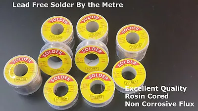 Solder Wire Lead Free Flux Cored  1.0 Mm Sold By The Metre Electronics Soldering • £3.49