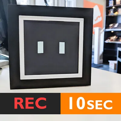 10s SQUARE PHOTO FRAME CARD (BLACK) RECORD Chip Sound Music Voice Talk Talking • $13.36