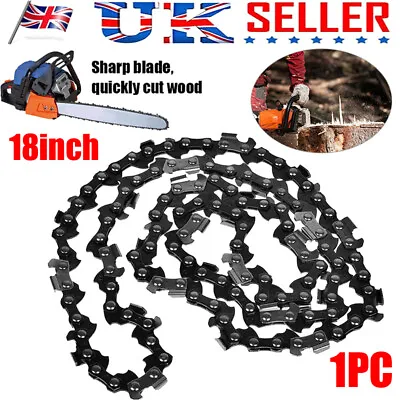 18 Inch Chainsaw Saw Chain Blade Pitch .325   0.058 Gauge 72DL Replacement NEW • £10.39