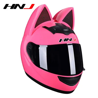 Women Motorcycle Helmet Removable Cat Ear Full Face Motocross Motorbike Helmets • $102.88