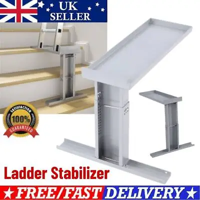 Ladder Leveler Ladder Leg Stabilizer Stair Extension Tool Security Aide Steel • £46.52