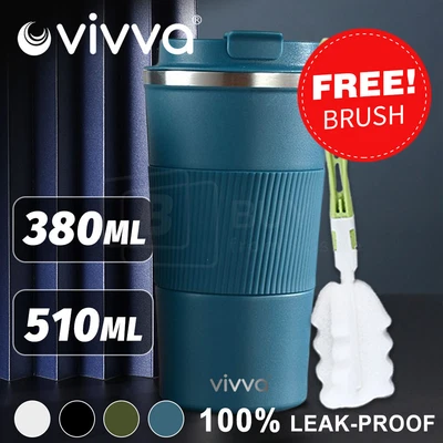 $17.98 • Buy Coffee Mug Stainless Steel Double Wall Leakproof Travel Cup Insulated Reusable