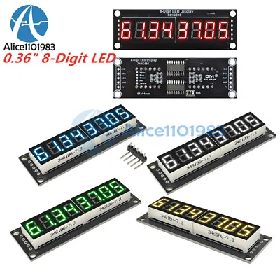 Digital 0.36  Inch 7-Segment 8-Digit LED Display 74HC595 Tube Module 5 Colors • $2.16
