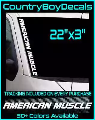 AMERICAN MUSCLE 22  Windshield Vinyl Decal Sticker Turbo Boost Car Truck Drift  • $11.99