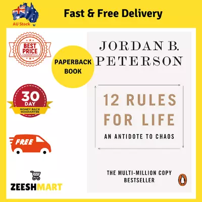 12 Rules For Life: An Antidote To Chaos By Jordan B. Peterson | PAPERBACK BOOK • $16.88