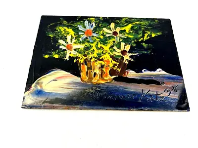 Morris Katz Signed Amazing Original Oil Small Painting  Great Condition 7  X 5  • $75