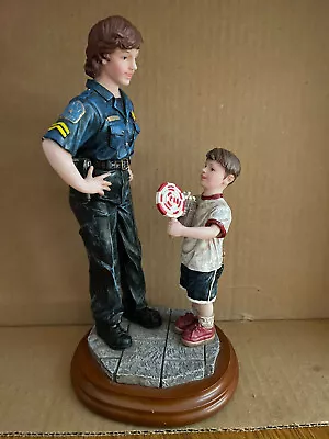 Vintage 1998 Vanmark Blue Hats Of Bravery Police Figurine  A Gift Of Thanks   • $12.99