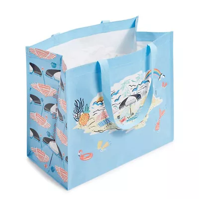 Vera Bradley Market Tote Beach Treasures 17 15 9 Shopping Tote Gift Bag FreeShip • $16.95