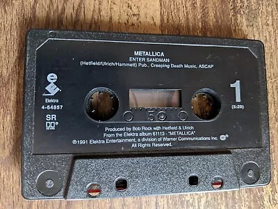Metallica Enter Sandman Cassette Single Stone Cold Crazy Tested Free Shipping • $8