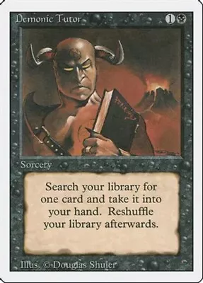 $27 • Buy MTG Demonic Tutor Revised Edition Regular Uncommon
