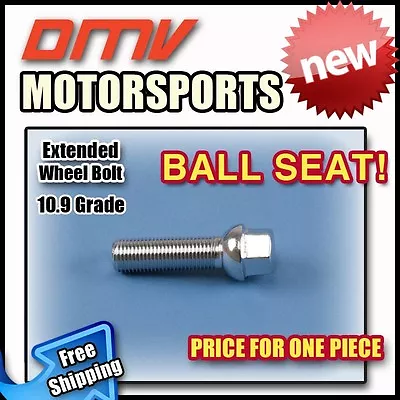 Silver Ball Longer Extended Wheel Bolts Lugs | VW | 14x1.5 | 40MM Thread • $3