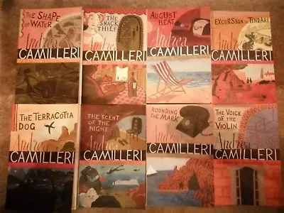 8 X Andrea Camilleri Inspector Montalbano Mystery Books Job Lot In VG Condition • £6