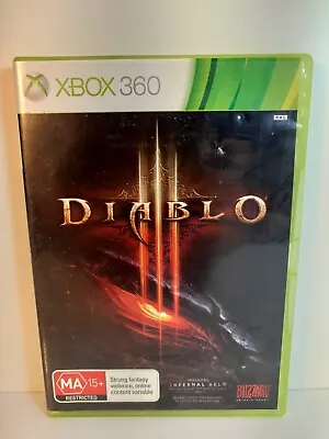 Diablo III 3 Inc MANUAL Xbox 360 - Disc A+ • $14.90