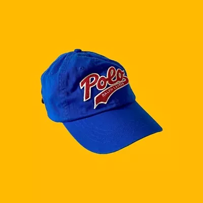 Polo Ralph Lauren  Script Patch  Hat / Brand New / 6 Panel Baseball Cap Blue • $129.99