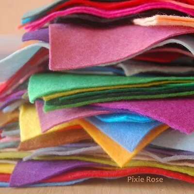 Wool Mix Craft Felt Offcuts - Pack Contains 50g Of Felt Pieces • £3.60