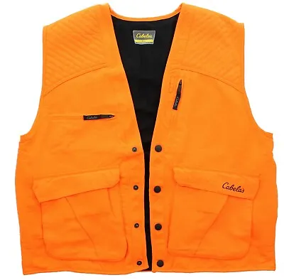 Cabela's Men's Hunting Vest Sportsman Outdoor Tactical Pack Gear Blaze Orange • $39.99