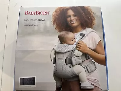 Babybjorn Baby Carrier One Air - Airy Mesh In Anthracite Grey Carry 0-3 Years • £60