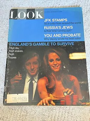 1966 November 29 Look Magazine  England's Gamble VINTAGE ADS  Russia's Jews  JFK • $3.99