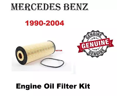 Mercedes Engine Oil Filter Kit 1990-04 300CEESESL C E320 S320 SL SLK Genuine • $23.33