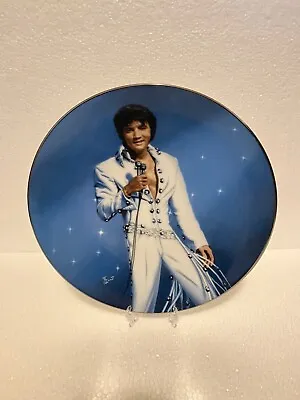 Delphi ELVIS PRESLEY ~ 1990 Delphi 8 1/2  Collector's Plate KING OF LAS VEGAS • $13