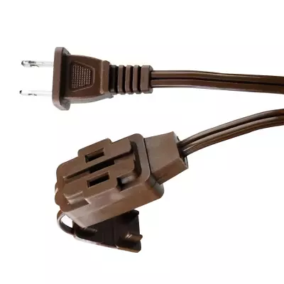 6 Ft. Indoor Cube Tap Extension Cord Brown Provides 3 Outlets Electronic Devices • $3.30