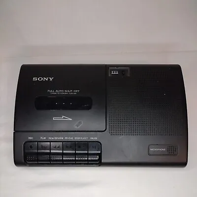 SONY Cassette Corder TCM-919 Cassette Tape Player Recorder Microphone WORKING • £30.39