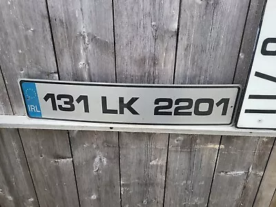 Genuine Ireland License Plate From County Limerick 131 LK 2201 Silver • $13