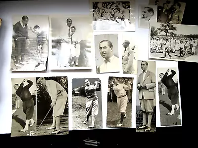 Lot Of Photographs - British Open Winner Walter Hagen 1920s 1930s Type 1 Photo • $600