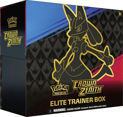 $93 • Buy Pokemon TCG Crown Zenith - Trainer Box - NEW, FACTORY SEALED