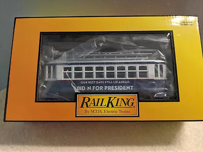 MTH 30-5198 RARE Joe Biden For President Bump-n-Go Trolley O-Gauge - NEW IN BOX  • $110