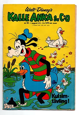 Walt Disneys Kalle Anka & C:O #32 - Swedish Language - Mickey Mouse -1975- GD/VG • $9.99